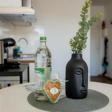 *c4s* City Queensize Bett 2 Personen 4k Smart Tv Netflix Wifi Küche Dusche Wc Smart Check In Parkplatz * Passau